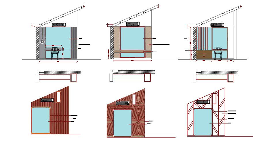 Interior Dressing Table CAD Layout for AutoCAD Designers