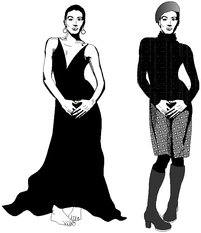 Dress model Drawing Image DWG AutoCAD file