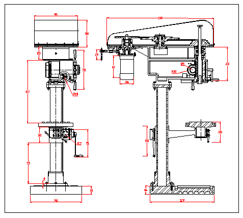 Drill hook architecture details dwg file