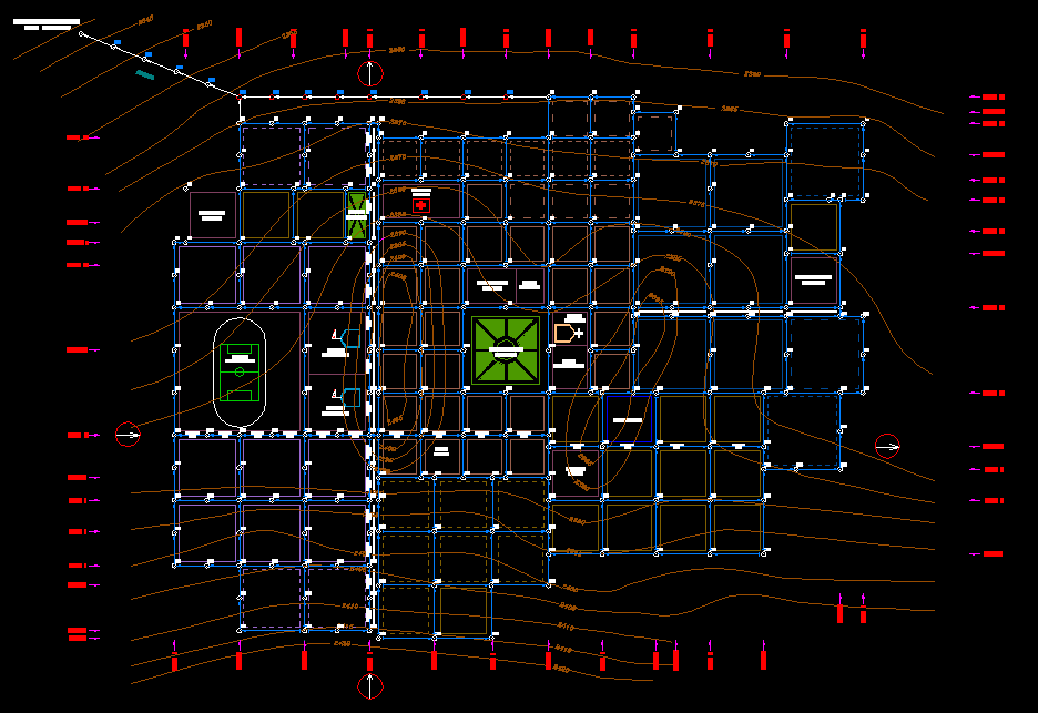 Drinking water network line plan layout file