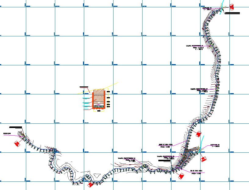 Drive train water diagram detail dwg file