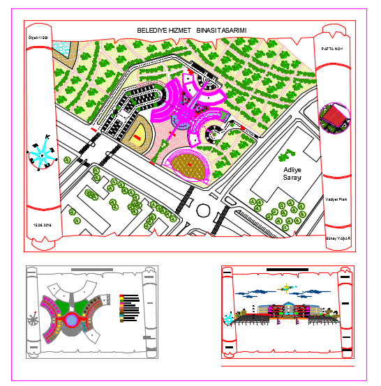 Dubai Hotel DWG CAD File with Site Plan Layout and Dimensions