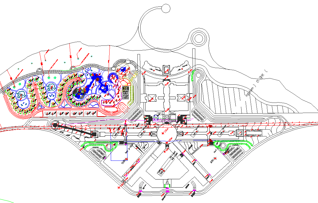 Dubai Resort Project dwg file