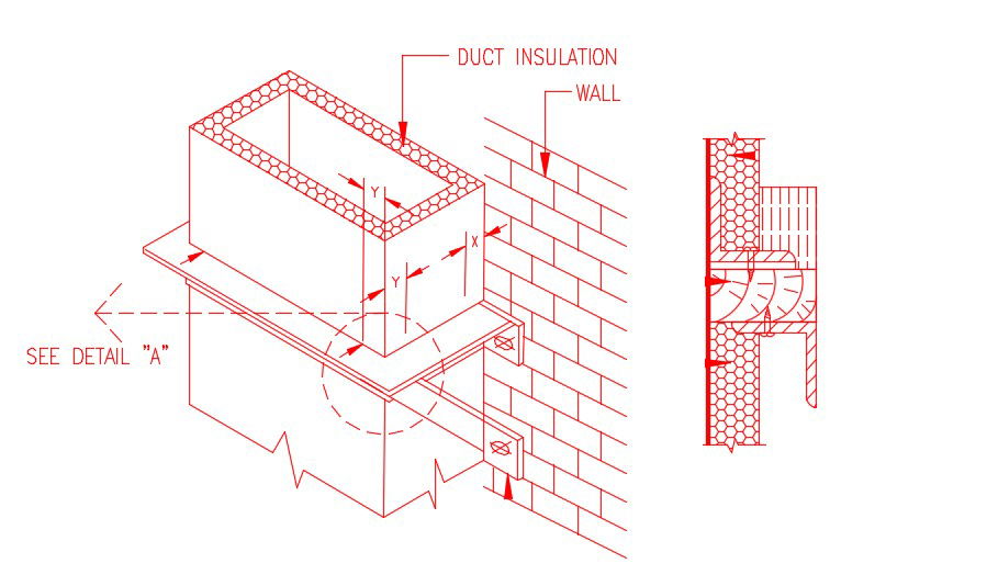 Duct Installation Design AutoCAD Drawing Download