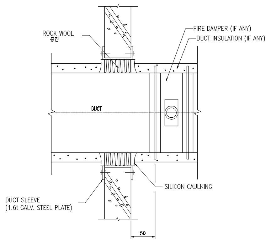 Duct design in AutoCAD 2D drawing, CAD file, dwg file