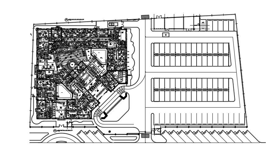 Duct work layout plan of 5 story building.