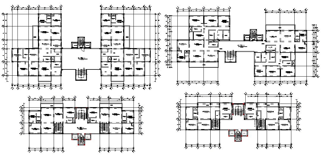 Duplex Apartment Design Working Layout Plan