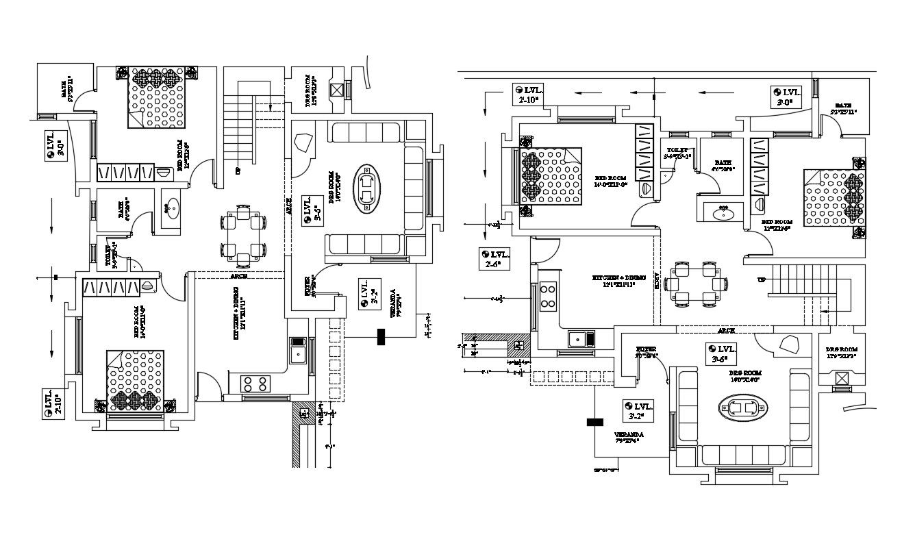 Duplex Bungalow Design Furniture Layout Plan Download