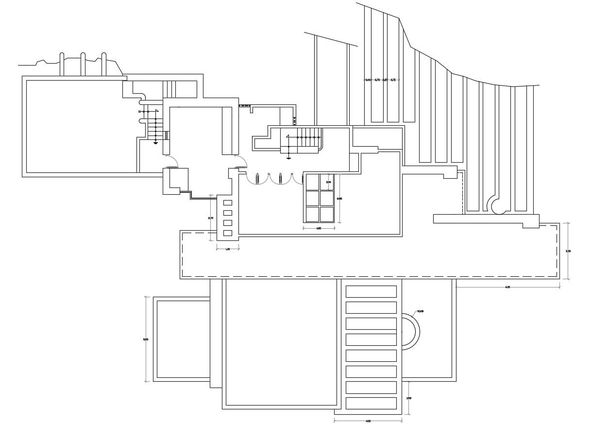 Duplex Bungalow Layout Plan Design CAD Drawing 2d View Free Download