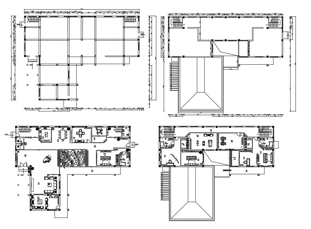 Duplex House Design CAD File