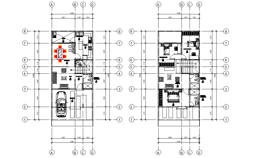 Duplex full project plan layout file