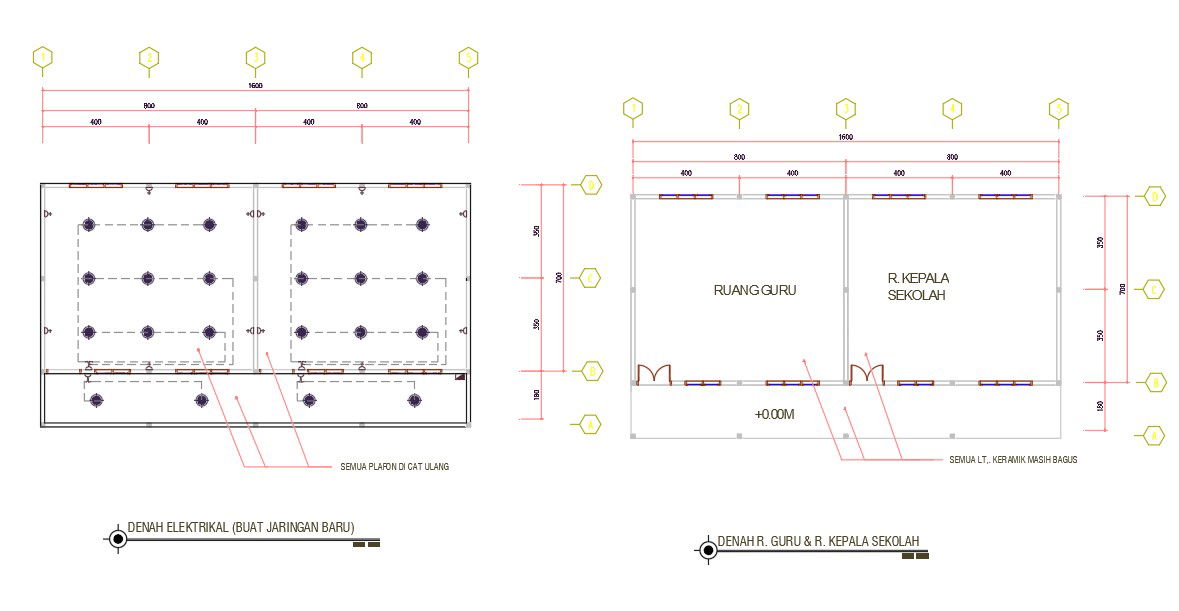 Duplex House Layout Plan Drawing DWG File