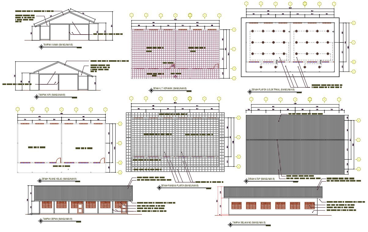 Duplex House Project Design AutoCAD File