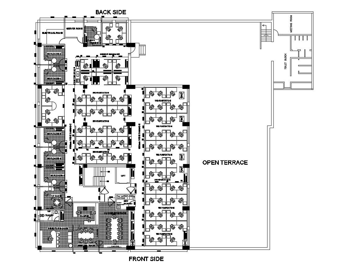 Dwg file of commercial office