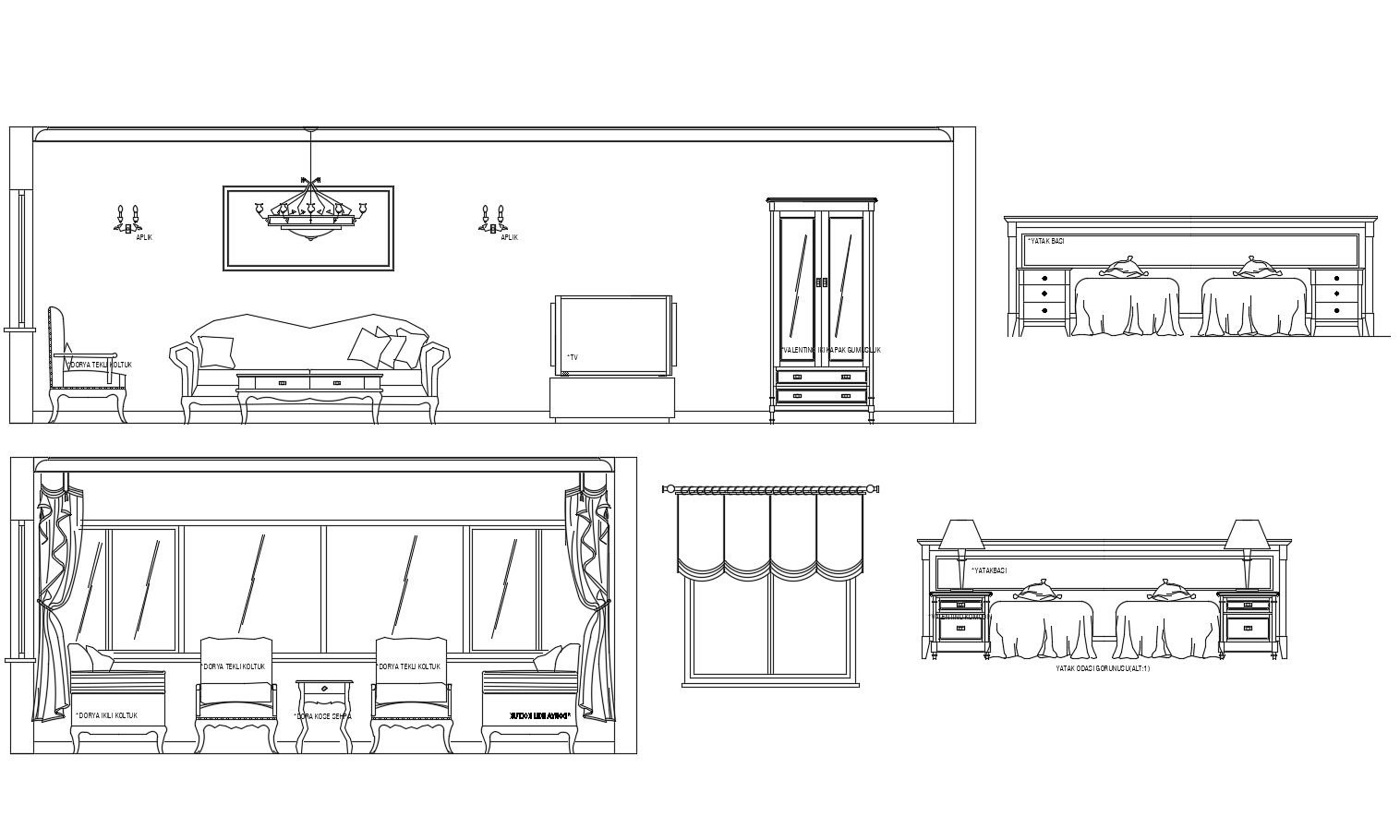 Dwg file of drawing room
