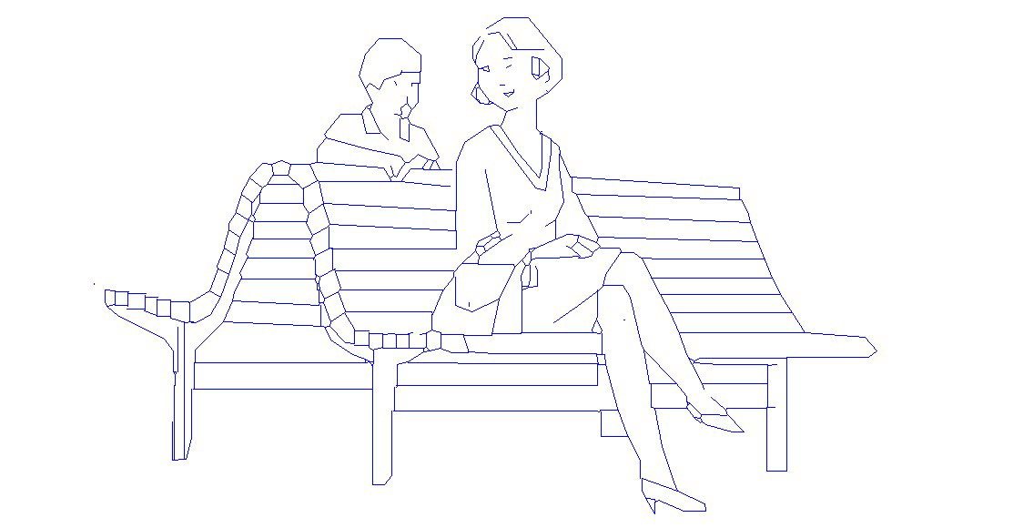Dwg file of human anthro