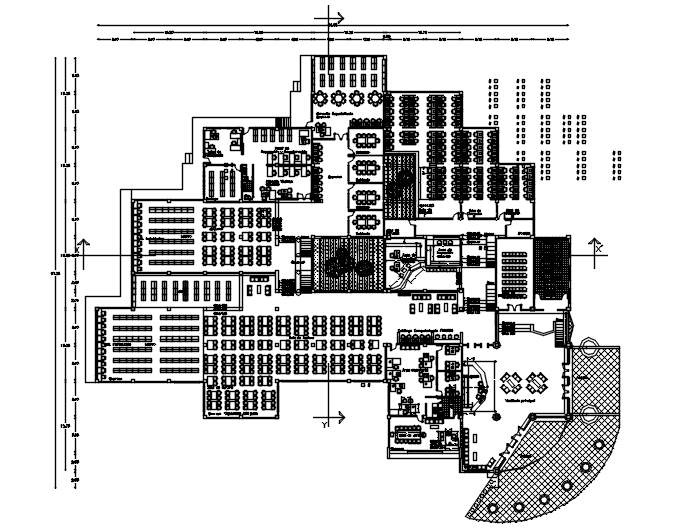 Dwg file of library layout
