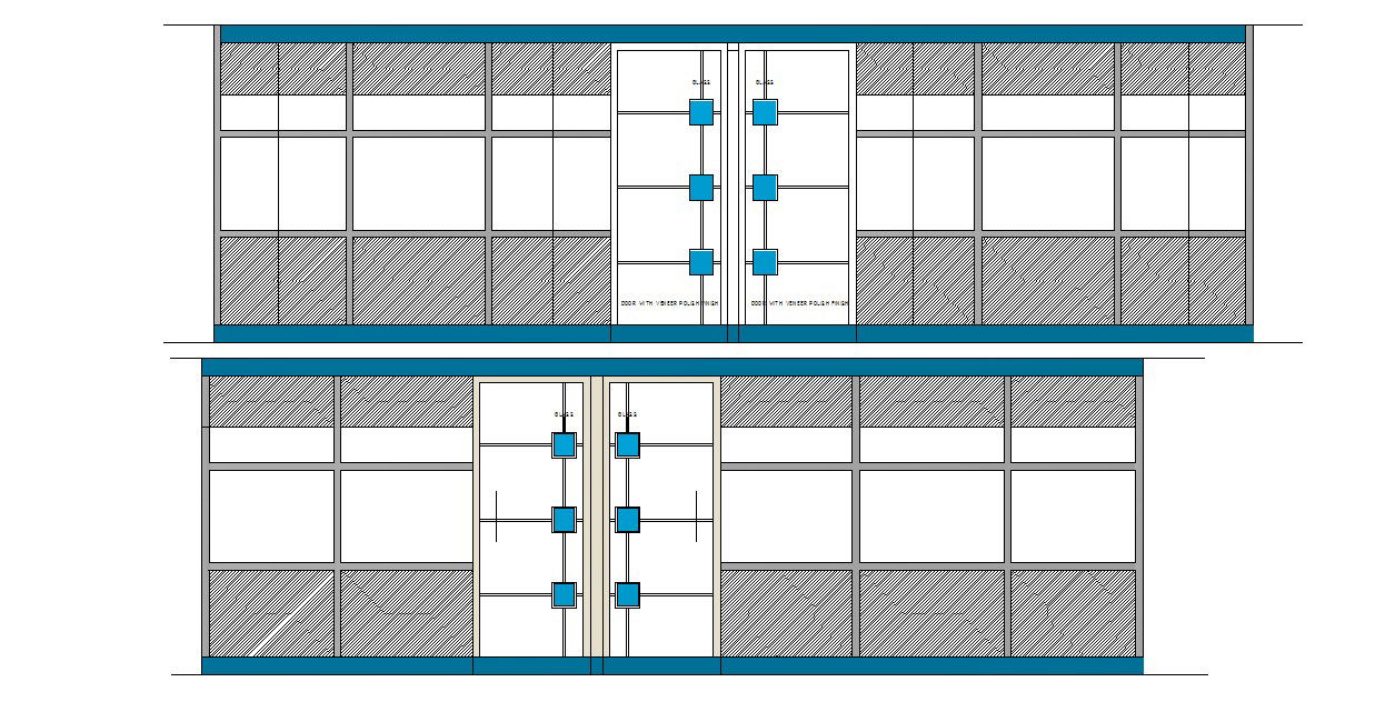 Main Door Design In AutoCAD File