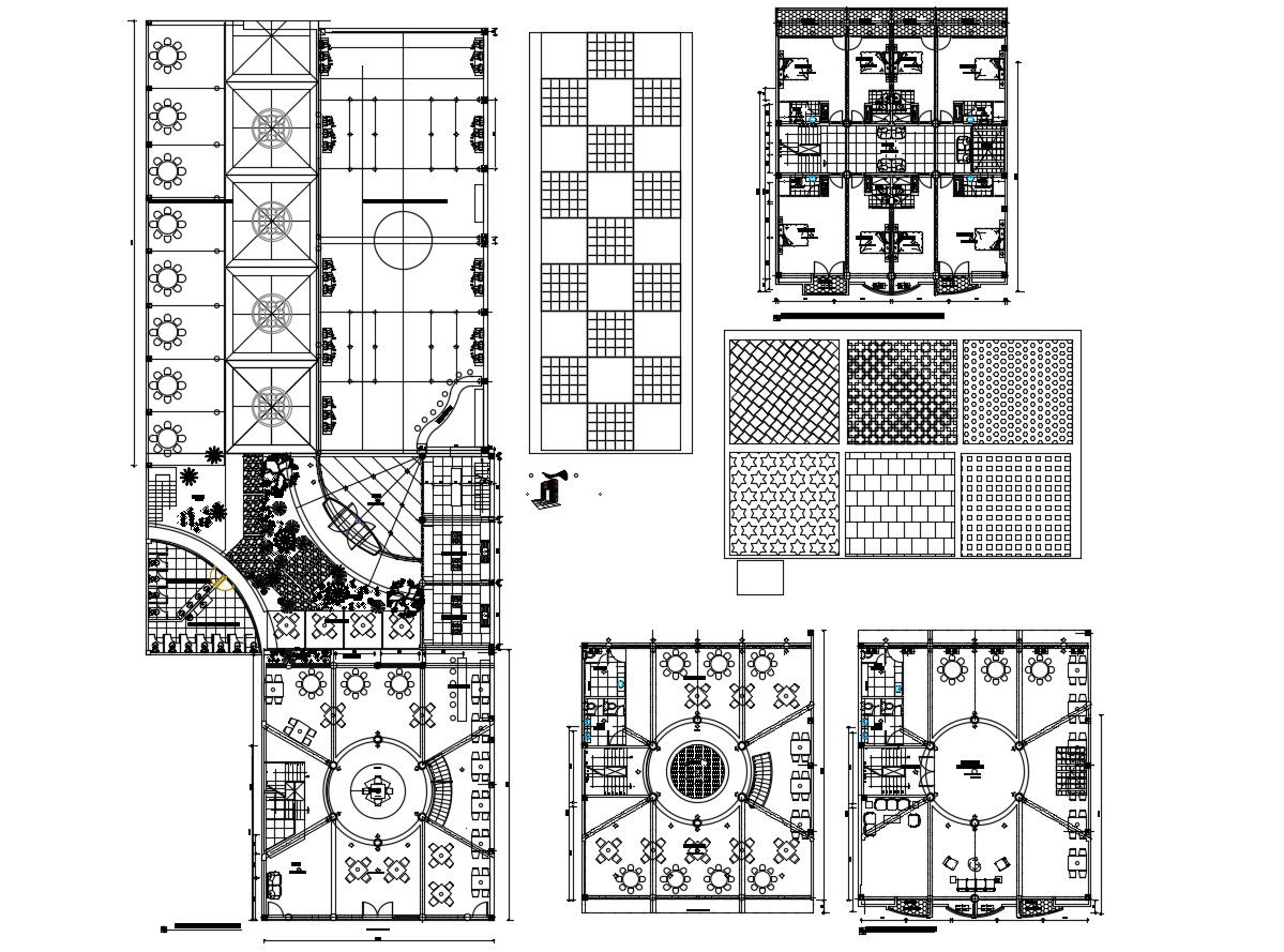 Night Club CAD Layout DWG Drawing for Interior and Space Planning