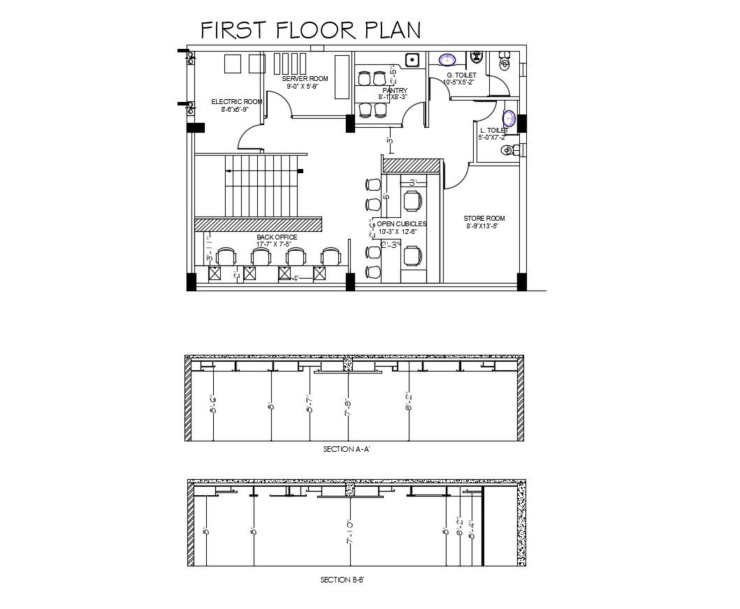 Dwg file of office layout
