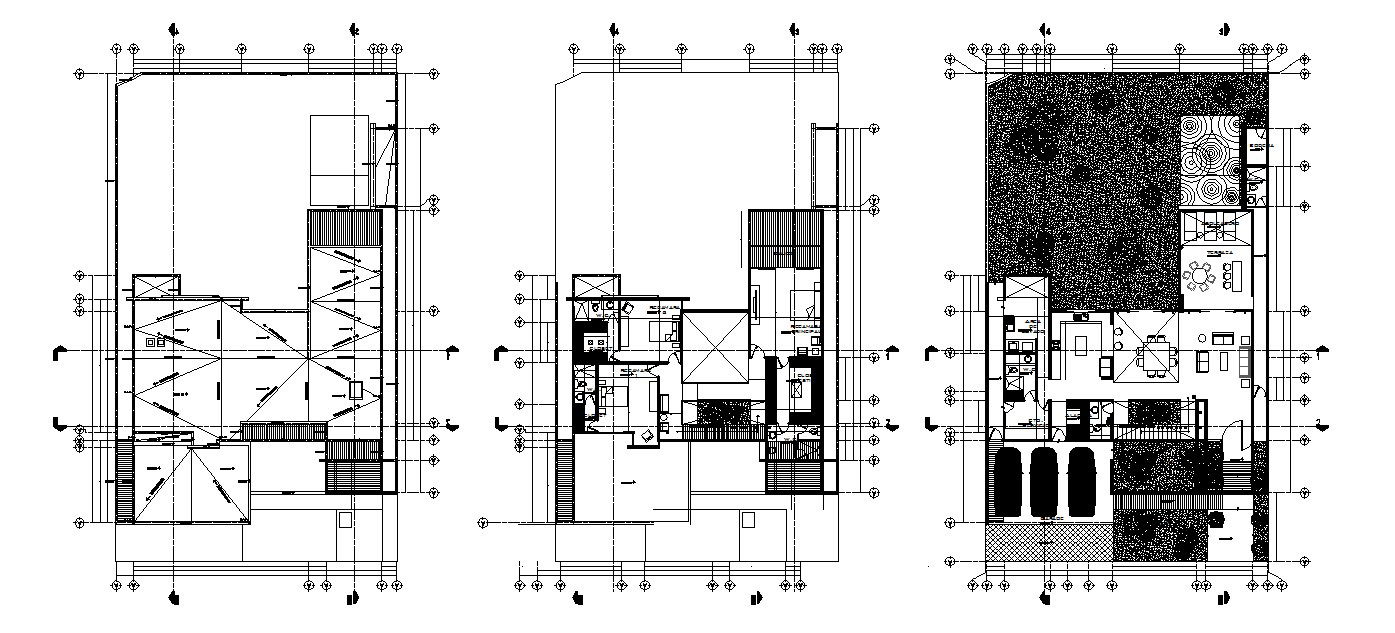 Bungalow House Design In AutoCAD File