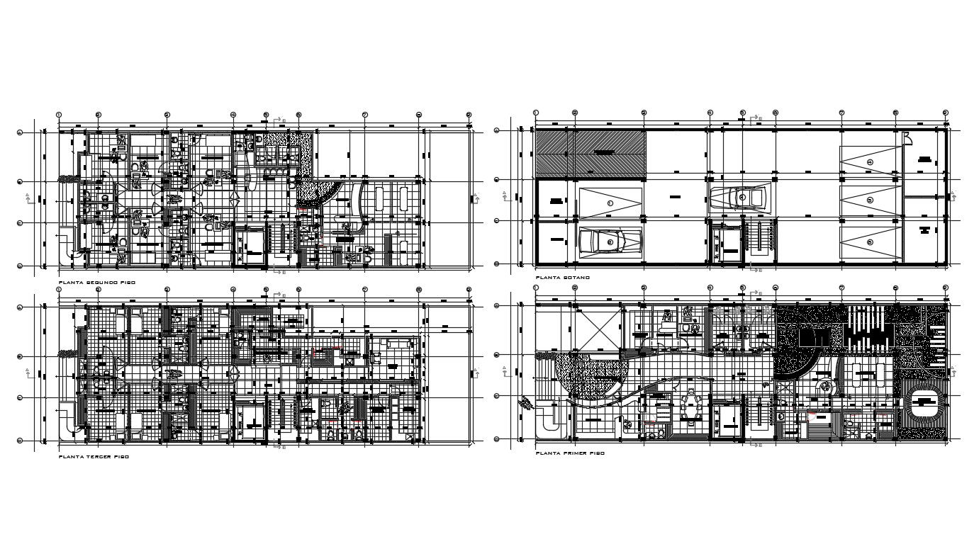 Dwg file of the residential apartment