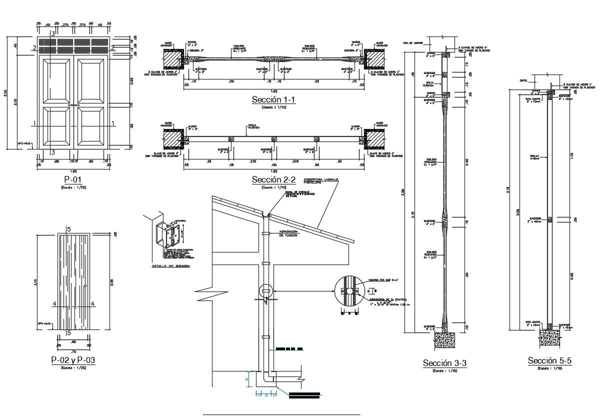 Dwg file of window detail 