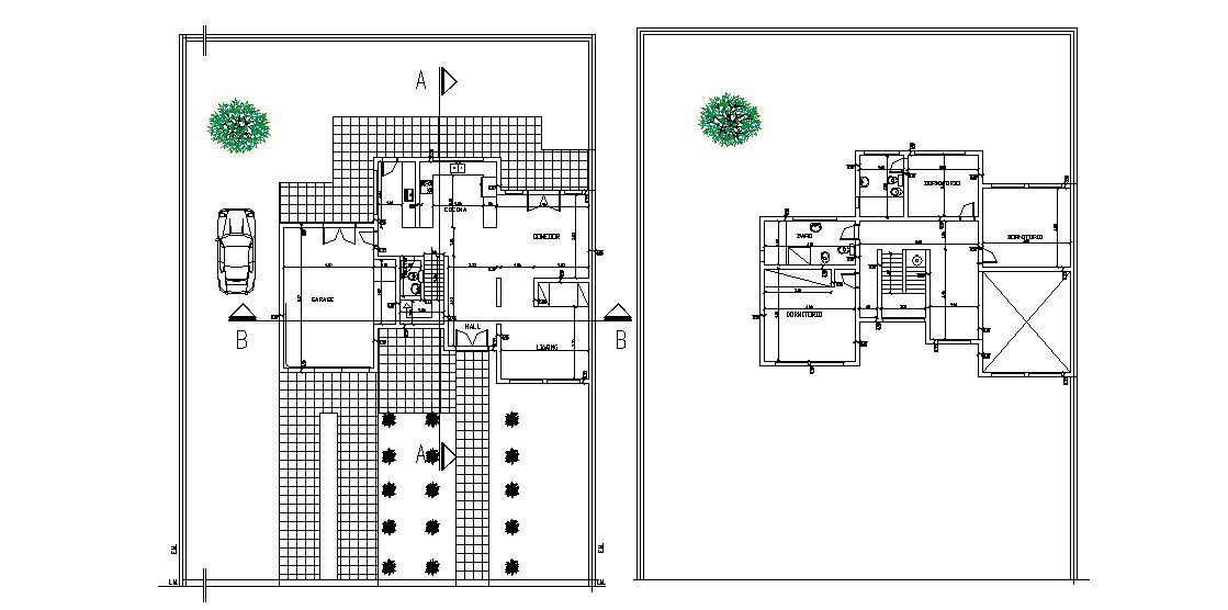 Dwg file residential house layout 