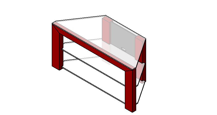 Dynamic 3d center table block cad drawing details dwg file