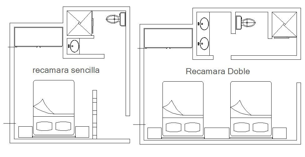Dynamic bedroom plan and furniture layout plan cad drawing details dwg file