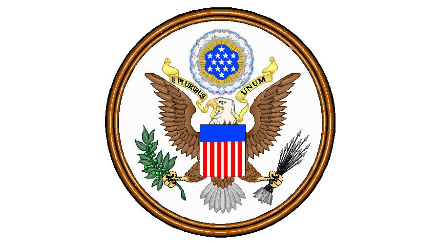 Dynamic logo front view 3d block cad drawing details dwg file