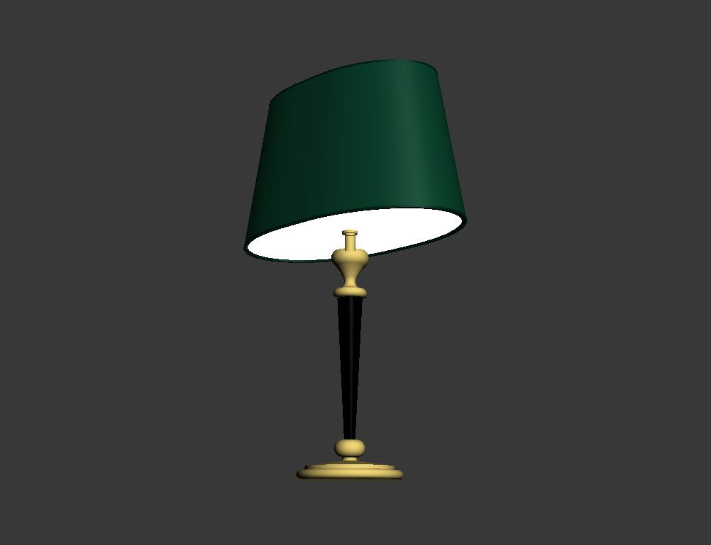 Dynamic night lamp 3d design block cad drawing details max file