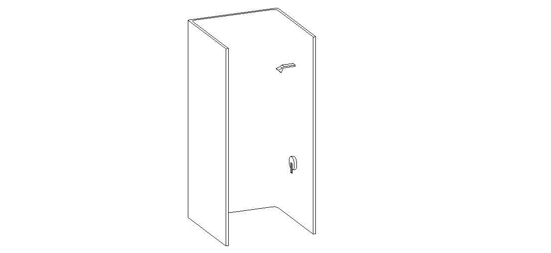 Dynamic shower box elevation 3d drawing details skp file