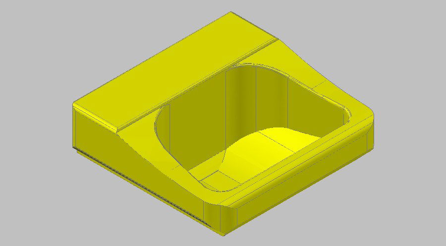 Dynamic single 3d sink block cad drawing details skp file