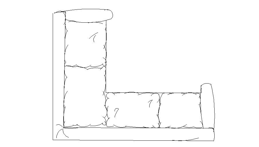 Dynamic Single Sofa Set Block Drawings in DWG Format