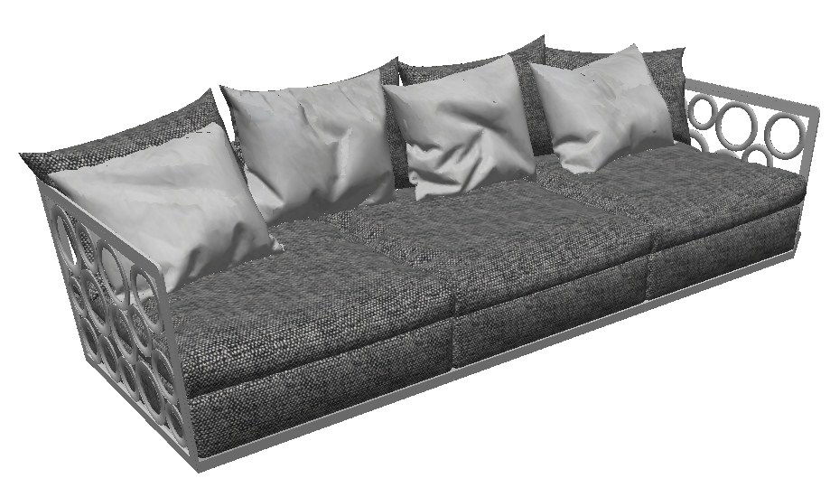 Dynamic sofa set 3d elevation cad block details skp file