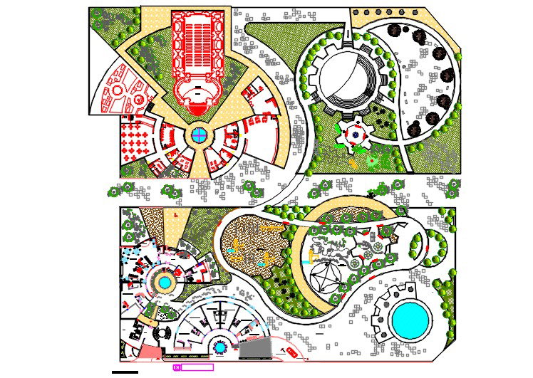 Eco Village Master Plan Layout and Landscape Design Drawings