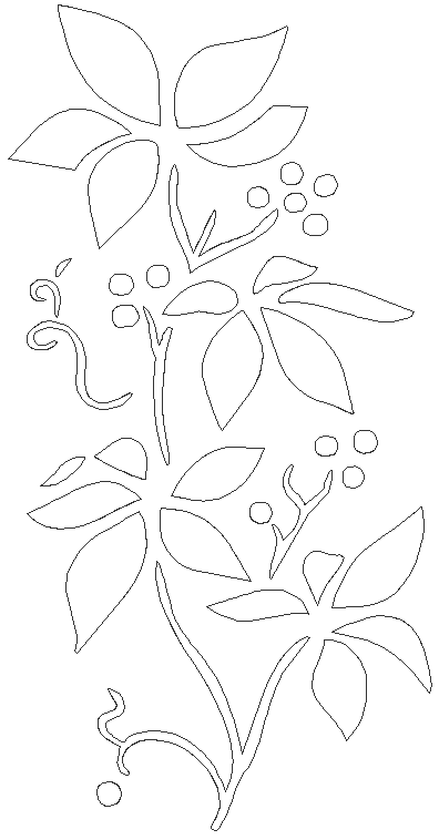 Edge to edge flower pattern design DWG AutoCAD file