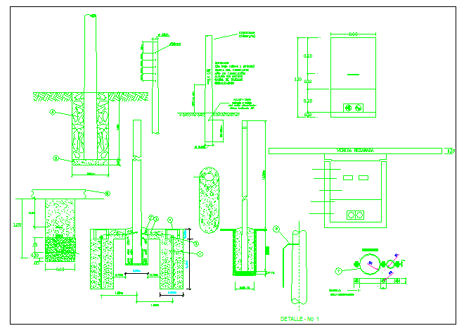 Educational building planning structure details dwg file