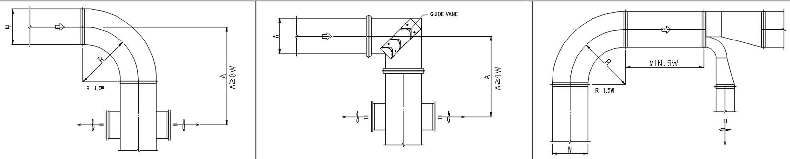 Elbow and coupling connection design in AutoCAD 2D drawing, CAD file, dwg file