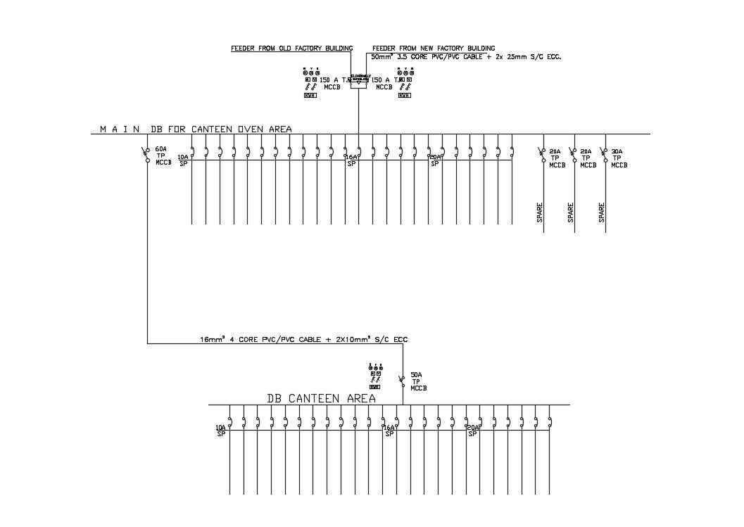 Electric Circuit Diagram CAD Drawing