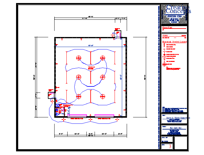 Electric Lay-out Design Diagram
