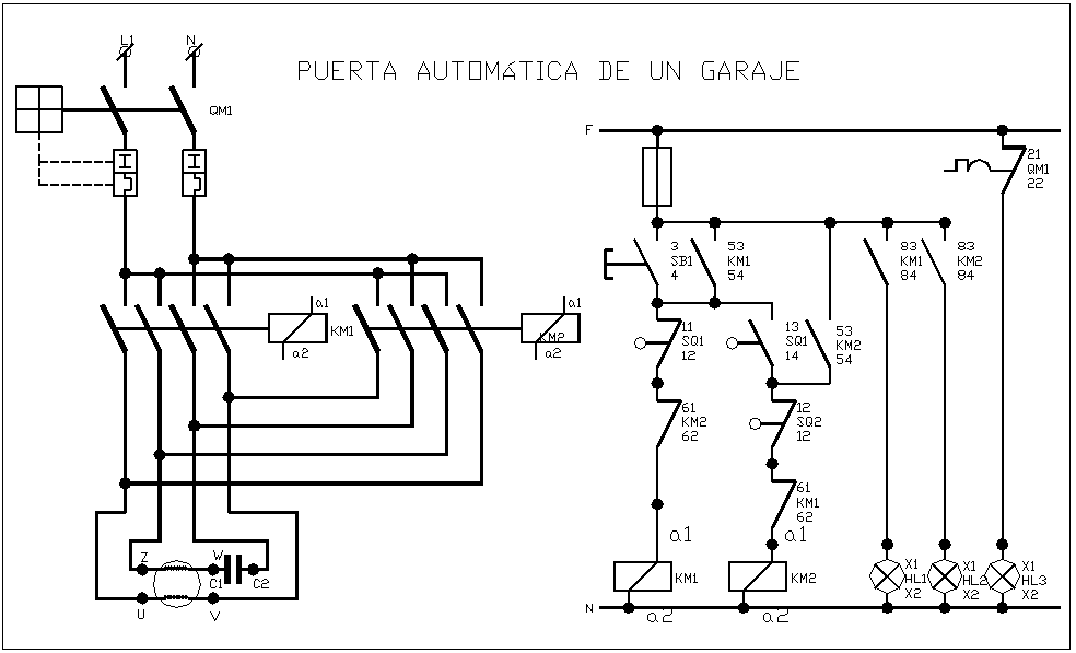 Electric Lay-out design for garage door