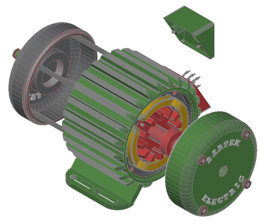 Electric Motor 3d Model