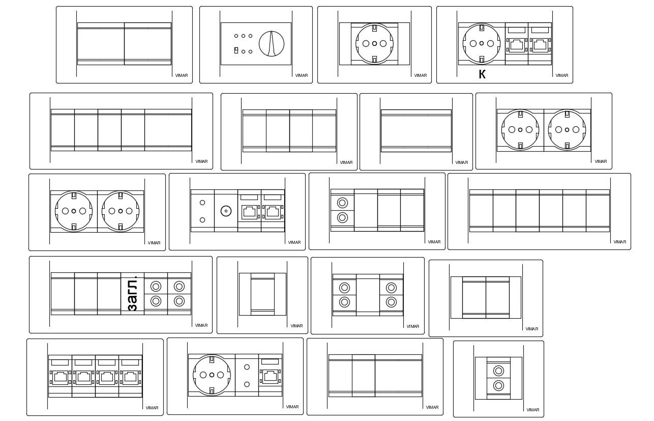 Electric Switch Board DWG File CAD Drawing Layout Design Plan