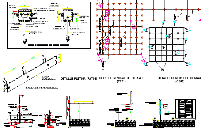 Electric installation architecture project dwg file