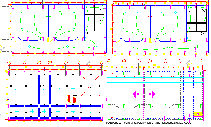 Electric installation of classroom of school building dwg file