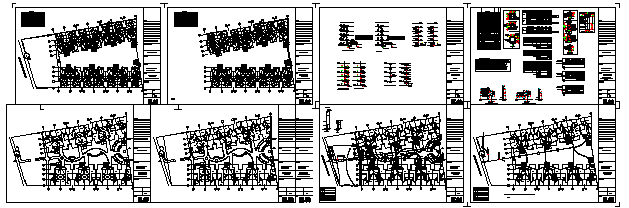Electric installation of residential group design drawing