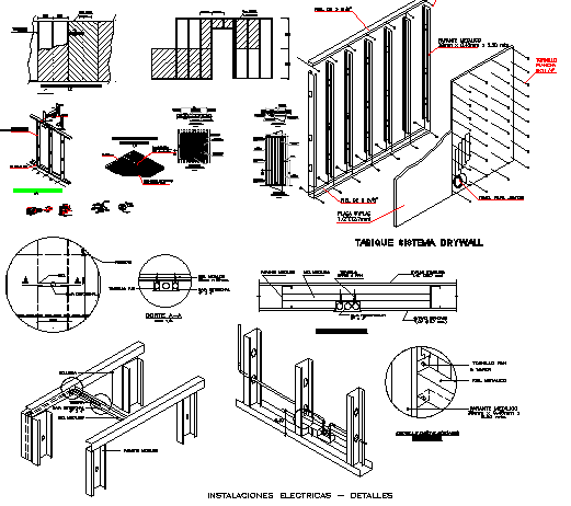 Electric installation with construction of marine container office dwg file