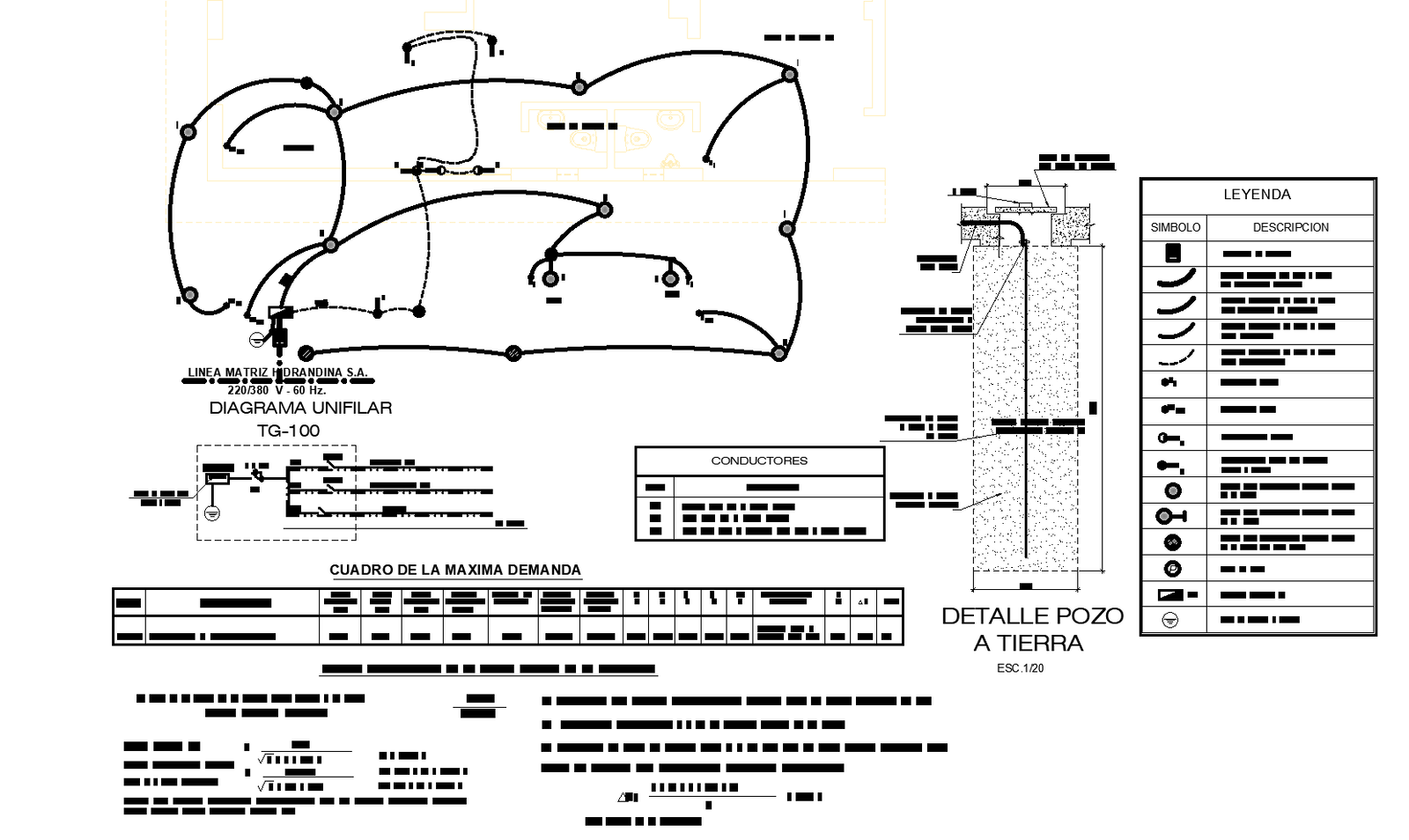 Electric layout store plan detail dwg file.